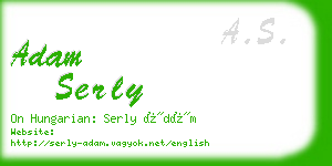 adam serly business card
